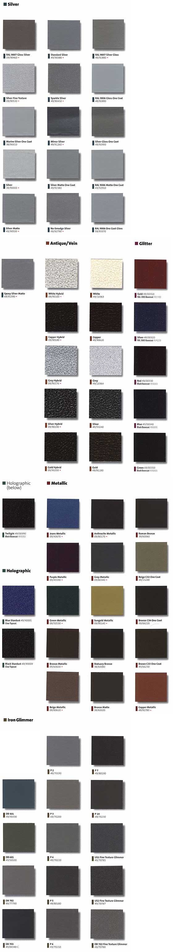 [Powder Coating Color - Metallic]